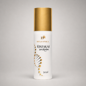 Belluska éjszakai arckrém 50 ml, arany kupakos pumpás flakon