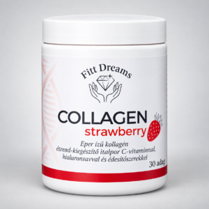 Fitt Dreams Kollagén italpor eper ízben, 30 adag